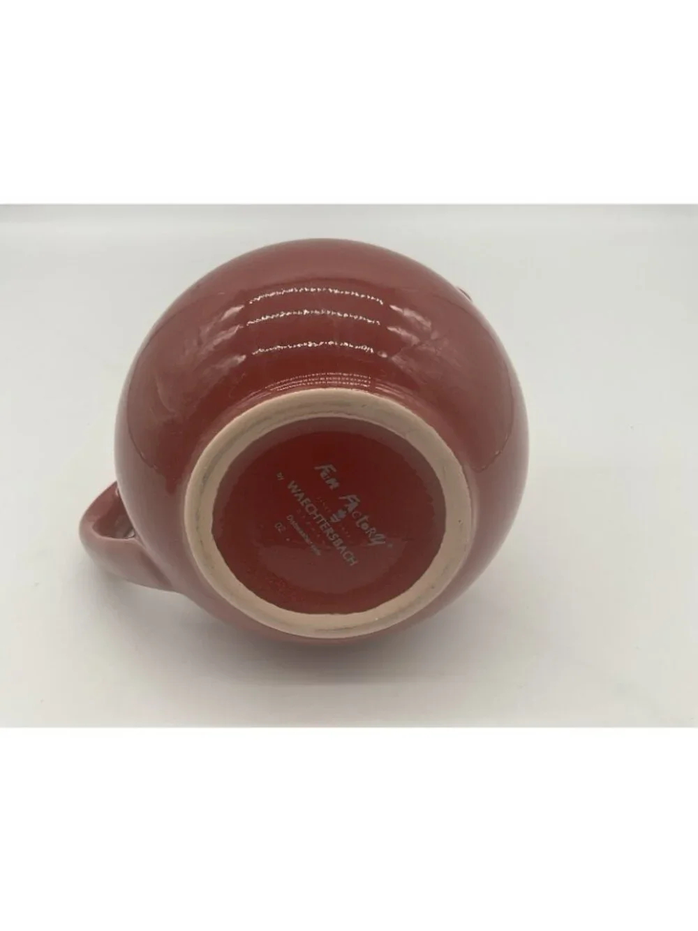 Waechtersbach Vintage Red Ceramic Creamer and Sugar Bowl Set in Cherry Red VTG